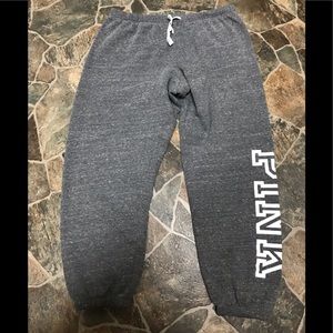 Victoria Secret Pink Joggers Large Grey